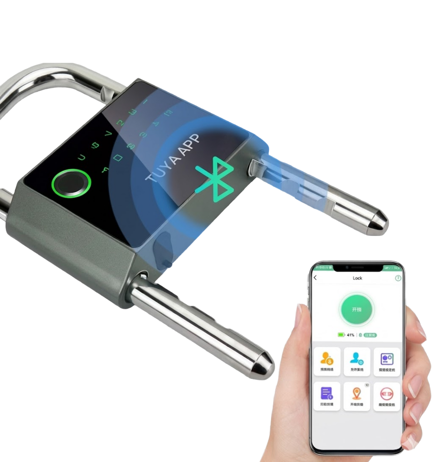 Antivol VELOCITY LOCK avec connexion Bluetooth à une application mobile de déverrouillage